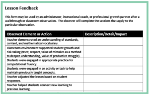 Lesson Feedback Image