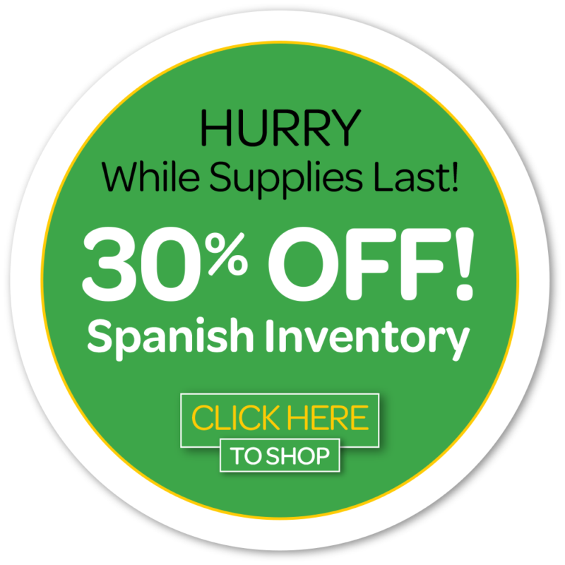Spanish Inventory 30% Off: Click Here To Shop