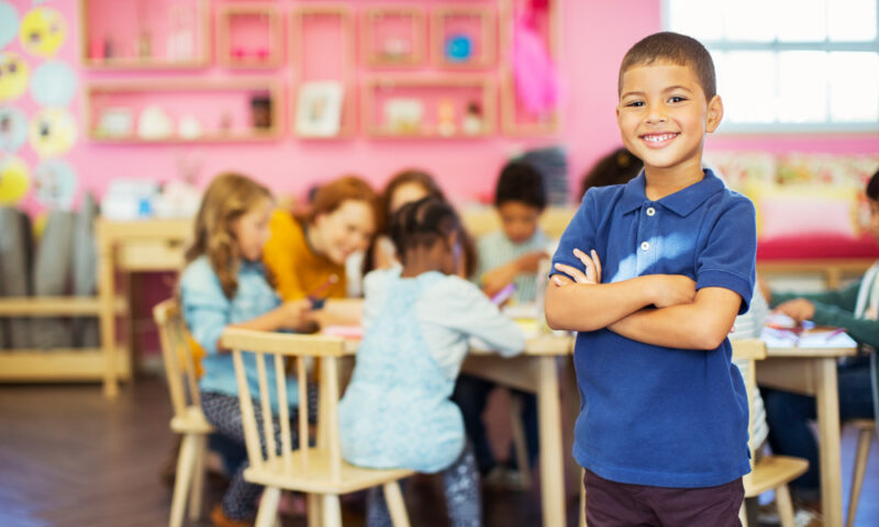 kids in a classroom