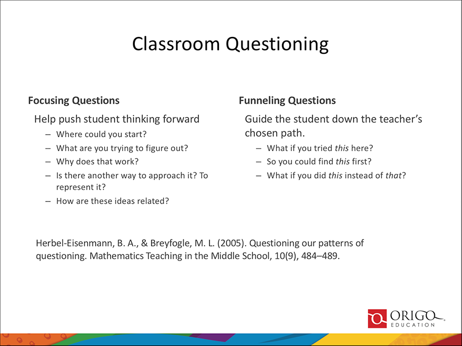 classroom discourse questions