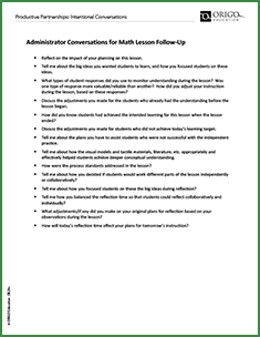 administrative coaching - feedback form printable
